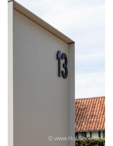 Numéro 3 aluminium noir (10 cm de hauteur, 4 mm d’épaisseur) - numéro Entrada Range