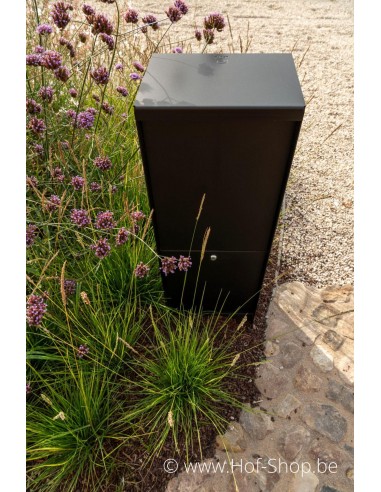 Dropbox Small RAL 9005 - eSafe pakketbus aluminium