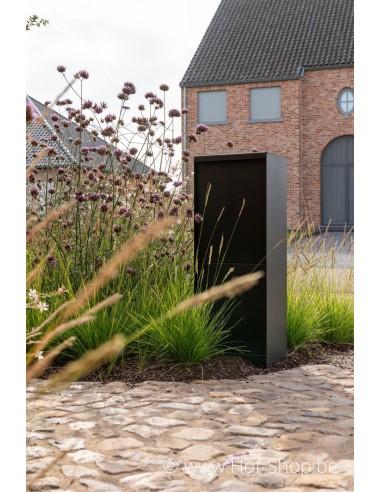 Dropbox Small RAL 9005 - eSafe pakketbus aluminium