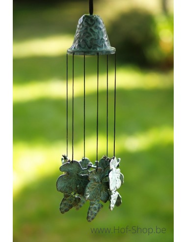 Windgong met druiventrosjes - bronzen beeld (WC15228V)