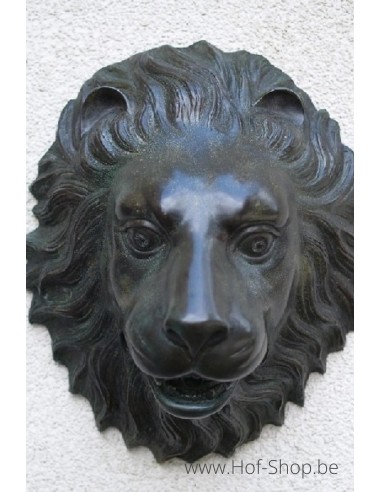 Fontaine à tête de lion - statue en bronze (B1087)