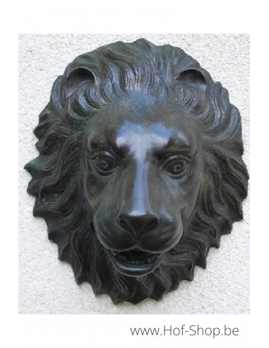 Leeuwekop fontein - bronzen beeld (B1087)