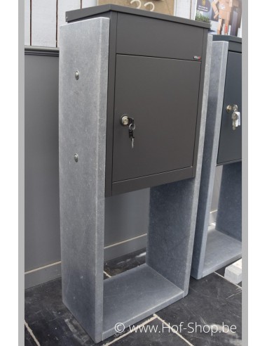 Torino Parcel Anthracite - boîte à colis VASP en pierre blue