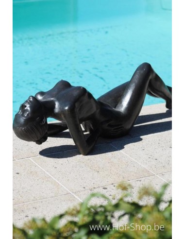 Femme nue - statue en bronze (B1373)