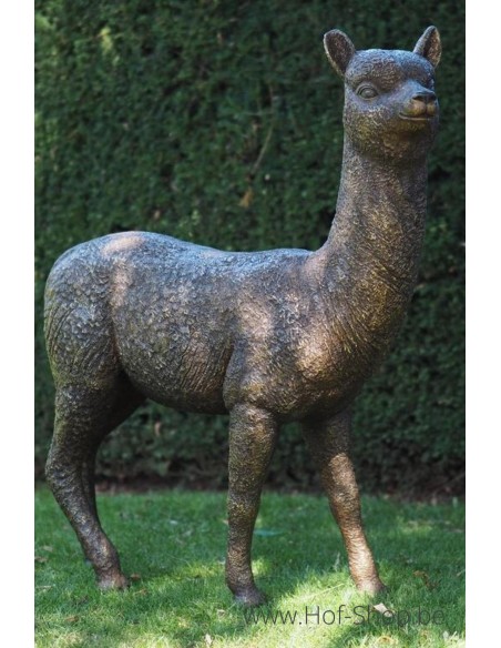 Alpaga - sculpture en bronze (B1384)