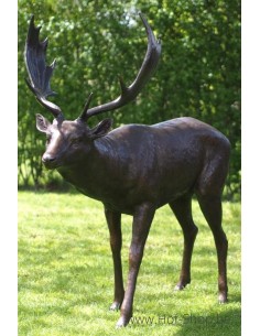 Damhert - bronzen beeld (B1408)