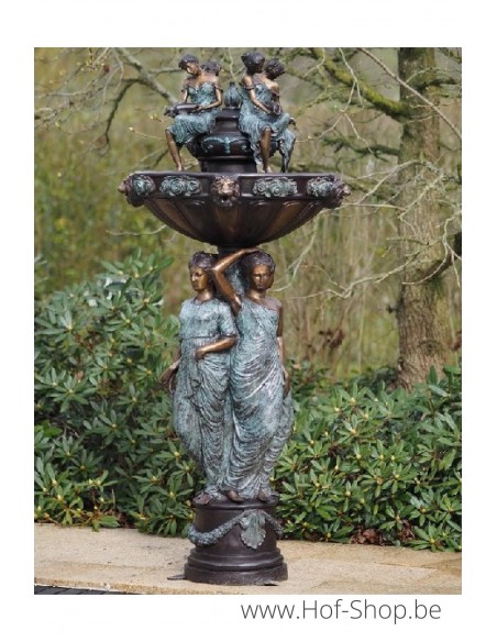 Fontaine aux 3 femmes - statue en bronze (B47014)