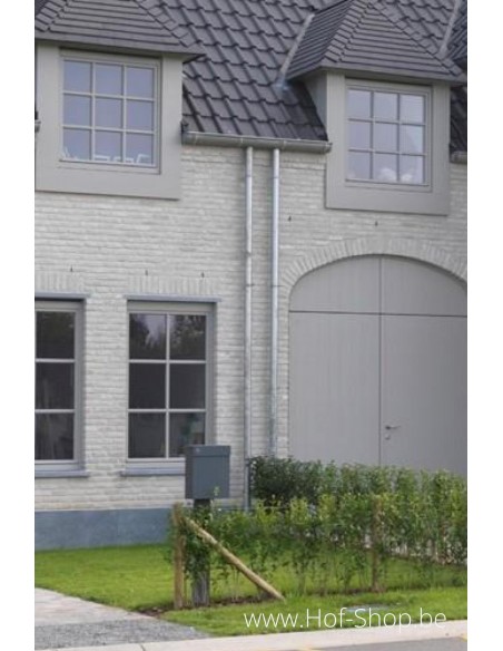 Albo Topa op staander RAL 9016 - aluminium Brievenbus