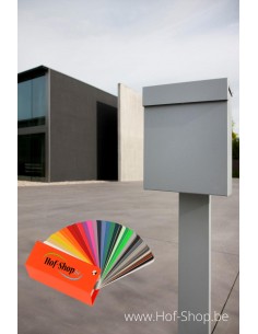 Albo Topa sur pied avec une couleur de votre choix - boîte aux lettres en aluminium