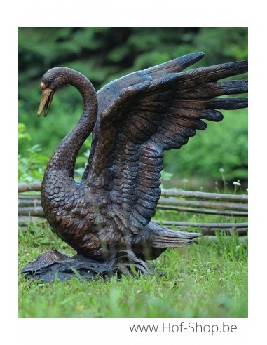 Cygne - statue en bronze (B55874)
