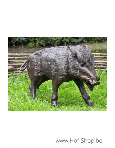 Sanglier - statue en bronze (B56170)