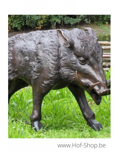 Sanglier - statue en bronze (B56170)