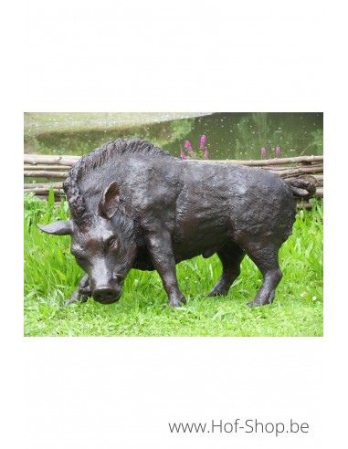 Sanglier - statue en bronze (B56172)