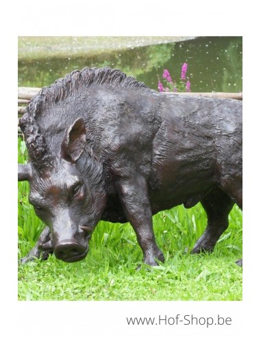 Sanglier - statue en bronze (B56172)