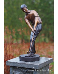 Golfspeler - bronzen beeld (B57698)