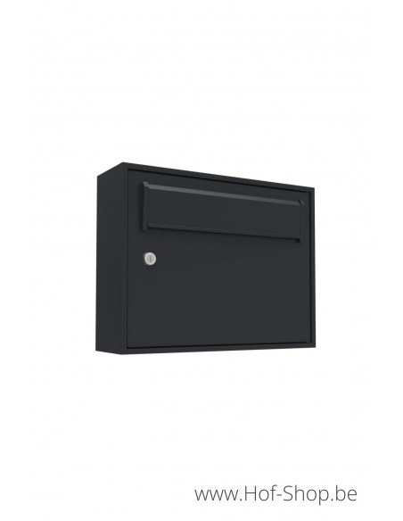 Boxis RAL 9005 - 544/515 (31 x 40 x 12 cm) - brievenbus aluminium