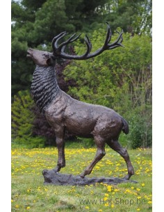 Groot hert - bronzen beeld (B67010)