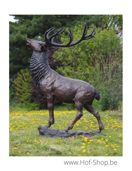 Groot hert - bronzen beeld (B67010)