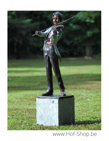 Violist - bronzen beeld (B74055)