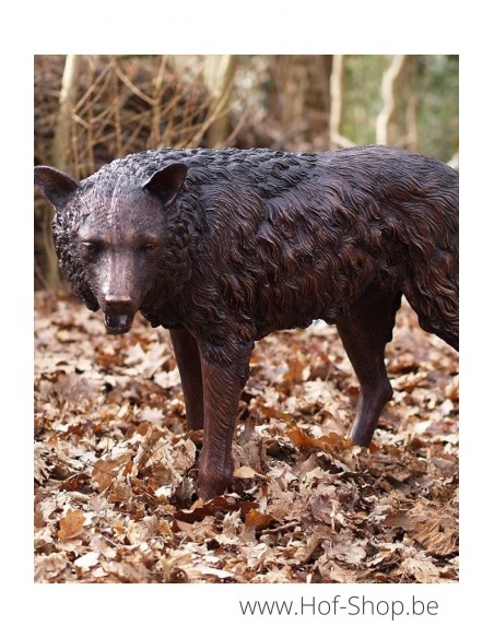Loup - statue en bronze (B75034)
