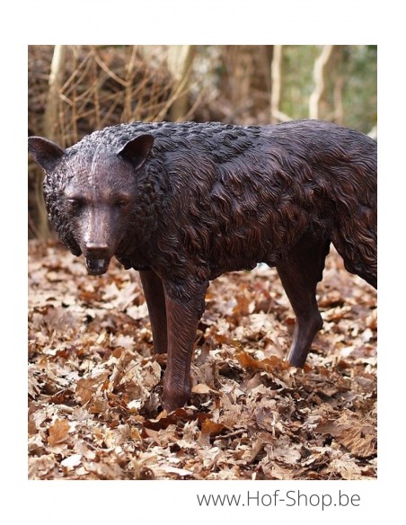 Wolf - bronzen beeld (B75034)