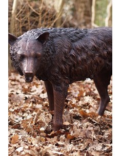 Wolf - bronzen beeld (B75034)