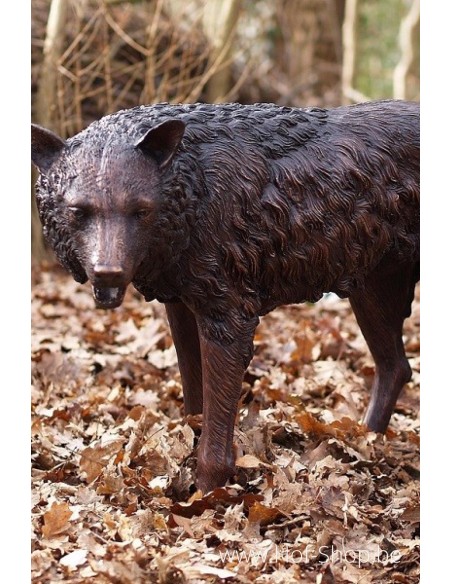 Loup - statue en bronze (B75034)