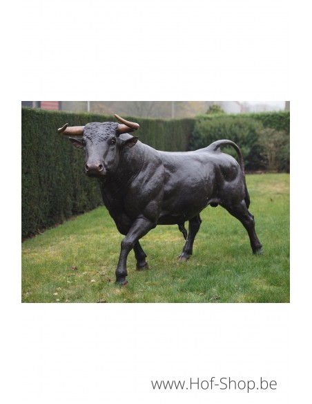 Grand taureau - statue en bronze (B76345)