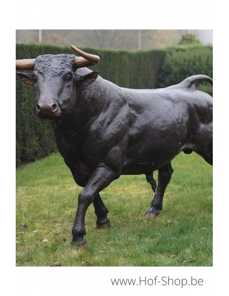 Grand taureau - statue en bronze (B76345)
