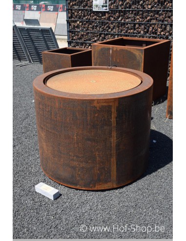 Table d'eau rond 100 x 75 - Adezz Table d'eau en acier corten