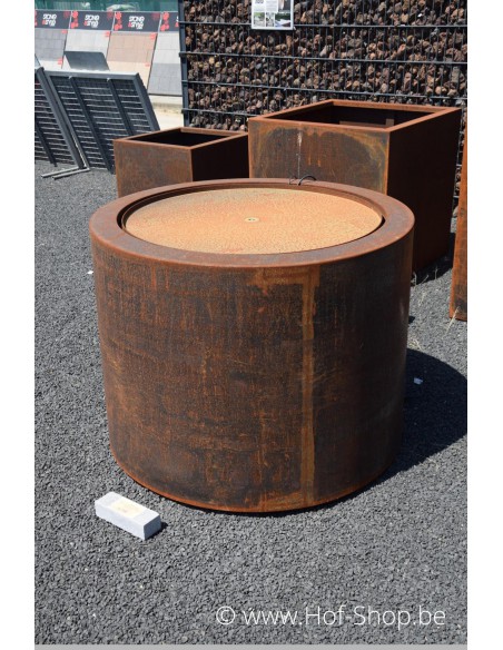 Table d'eau rond 100 x 75 - Adezz Table d'eau en acier corten