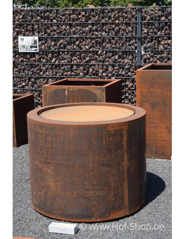 Table d'eau rond 100 x 75 - Adezz Table d'eau en acier corten