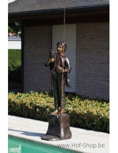 Pêcheur - statue en bronze (PB61057)