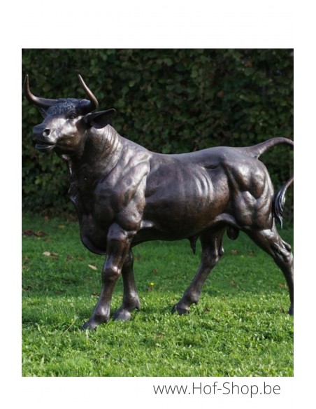 Taureau - statue en bronze (PB61064)