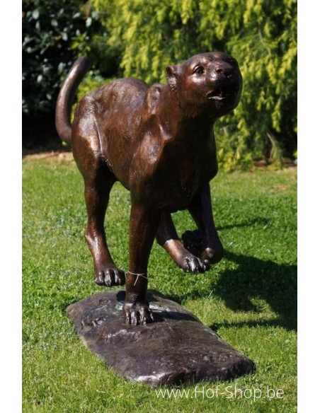Guépard qui court - statue en bronze (PB61084)