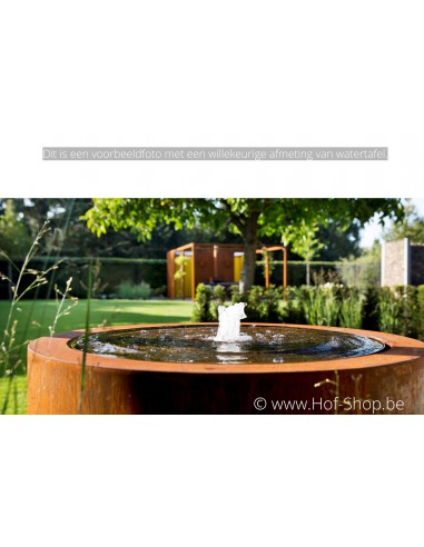Table d'eau rond 120 x 75 - Adezz Table d'eau en acier corten
