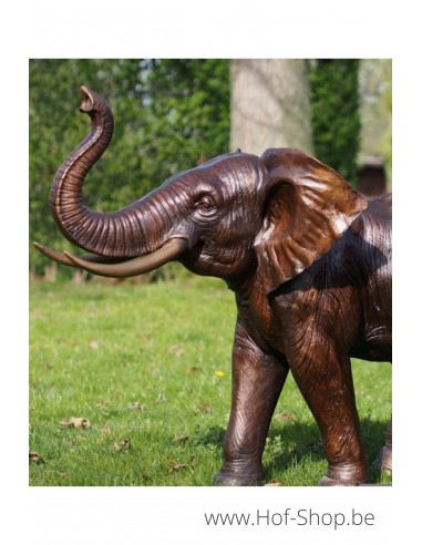 Baby olifant - bronzen beeld (PB61172)