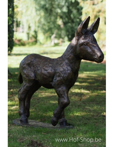 Poulain âne - statue en bronze (PB61192-3)