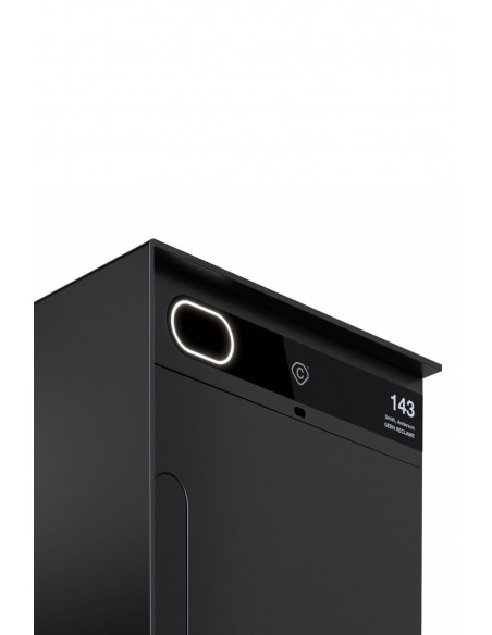 Custo 1s RAL 9004 - boîte à colis intelligente en aluminium
