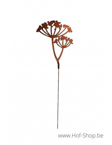 Tuinsteker bloem - metalen figuur in ecoroest (MD14088)