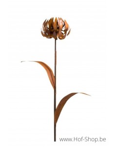 Piquet de jardin chardon 3D sur tige - figurine en métal Ecorouille (MD14032)