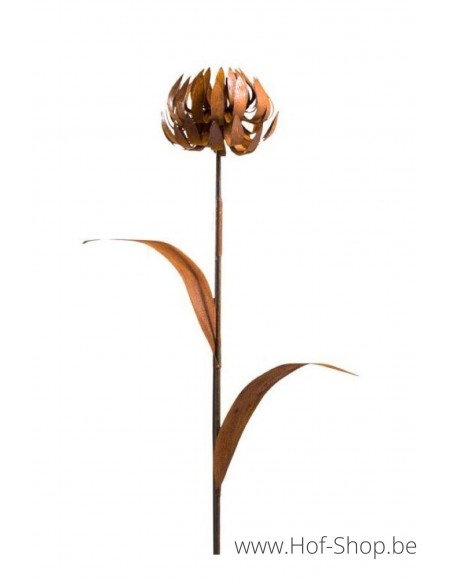 Piquet de jardin chardon 3D sur tige - figurine en métal Ecorouille (MD14032)