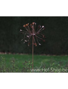 Tuinsteker bloem - metalen figuur in ecoroest (MD14131) OP is OP