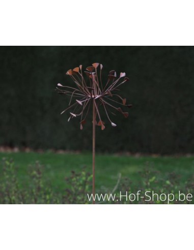 Fleur sur pique de jardin - figurine en métal Ecorouille (MD14131)
