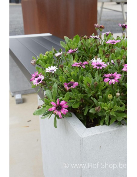 Tuinbank 160 x 40 x 42 met 1 bloembak - YAST tuinbank arduin