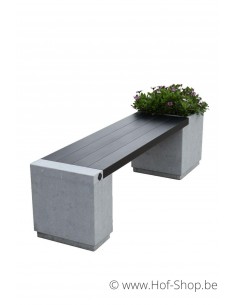 Tuinbank 160 x 40 x 42 met 1 bloembak - YAST tuinbank arduin