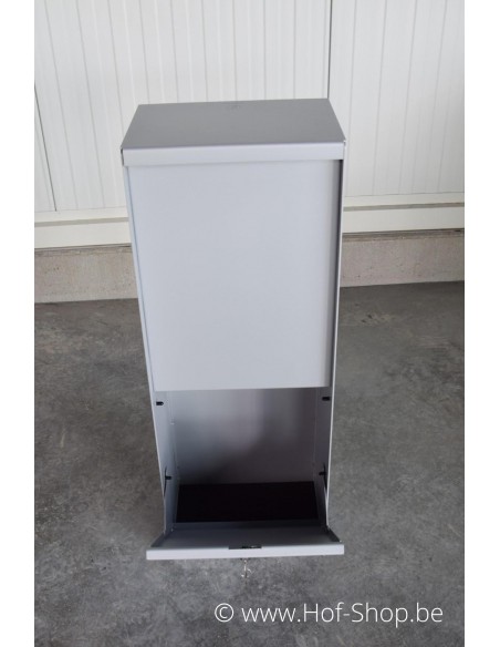 Dropbox Small RAL 9006 - pakketbus aluminium