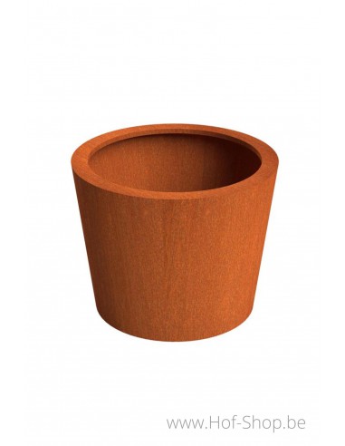 Conic 100 x 80 cm -  Jardinière Adezz en acier Corten