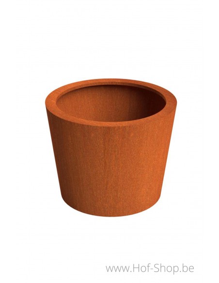Conic 100 x 80 cm -  Jardinière Adezz en acier Corten