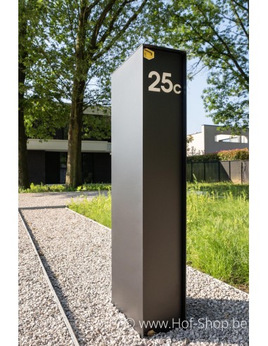 Fenix Top Medium RAL 9005 - boîte à colis eSafe aluminium
